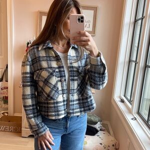 Zara plaid jacket like new size small